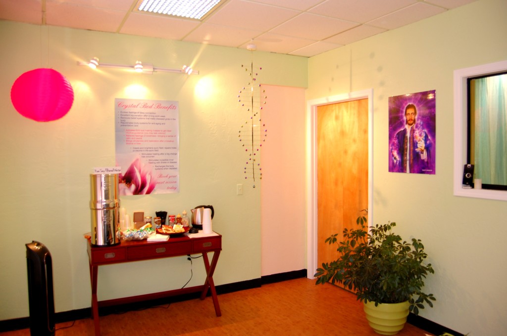 Sedona John of God Crystal Bed Healing Center Reception Area Angel
