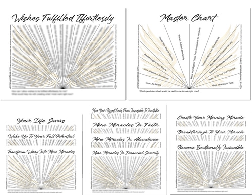 Receive More Miracles 11 BLESSED PENDULUM CHARTS + 2 BONUS CHARTS [INSTANT DOWNLOAD]
