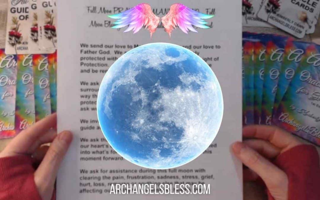 Full Moon PRAYER for Manifesting 🙏 Full Moon Blessing 🌝 Full Moon Healing – Archangel Michael VIDEO